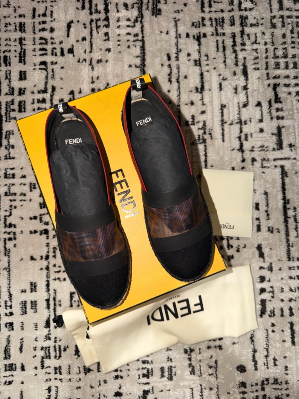 Fendi Flat Colibri Mesh FF Women Espadrilles